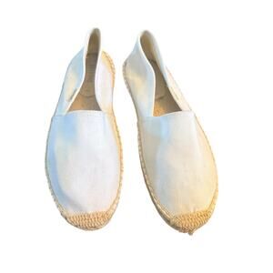 Soludos White Original Dali Canvas Espadrilles Slip Ons sz 7.5